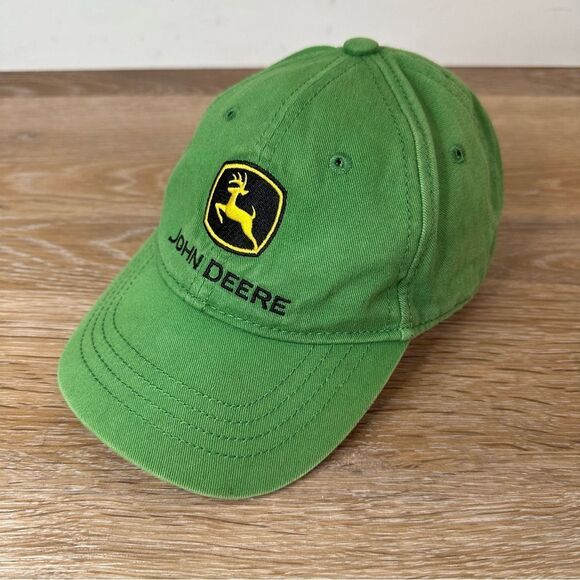 John Deere Toddler Green Embroidered Baseball Cap Hat - Picture 3 of 11